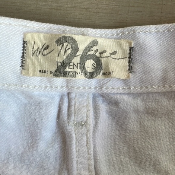 NWT Free People white jean shorts - Picture 5 of 6